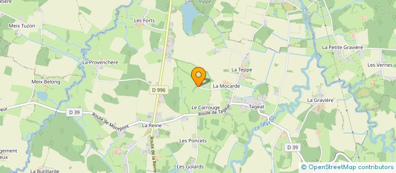 localisation de l'entreprise LA FERME DE MIMOSA  VARENNES-SAINT-SAUVEUR