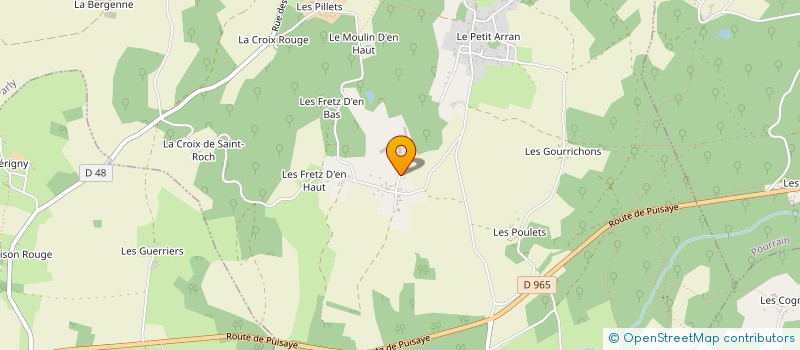 localisation de l'entreprise LA FERME DE MOLESME  POURRAIN