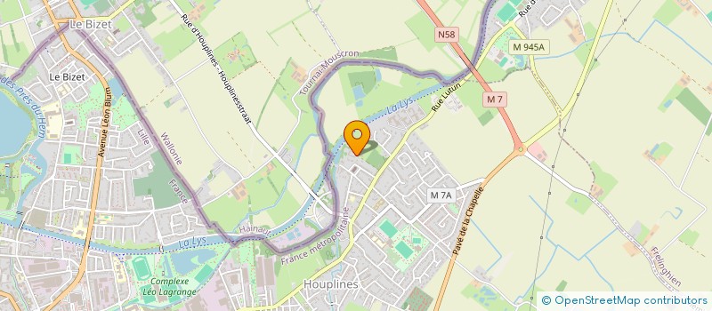 localisation de l'entreprise LA FERME DE MOLIMONT  HOUPLINES