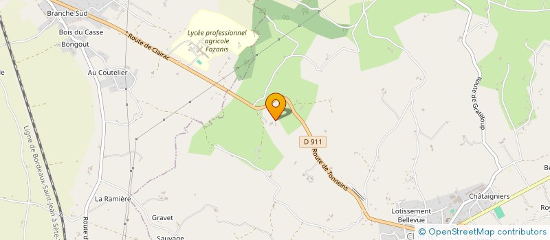 localisation de l'entreprise LA FERME DE NELLO  CLAIRAC