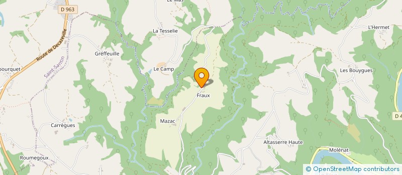 localisation de l'entreprise LA FERME DE NOUX  ALMONT-LES-JUNIES