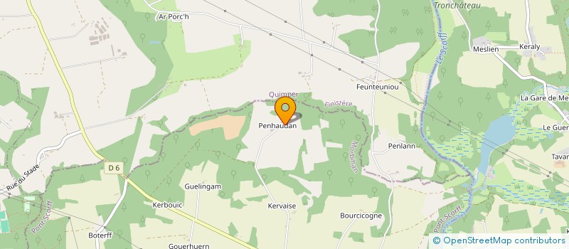 localisation de l'entreprise LA FERME DE PENHAUDAN à PONT-SCORFF