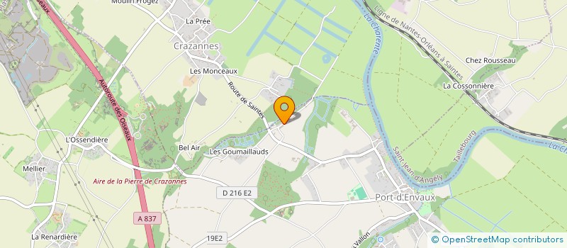 localisation de l'entreprise LA FERME DE PIBOT à PORT-D'ENVAUX