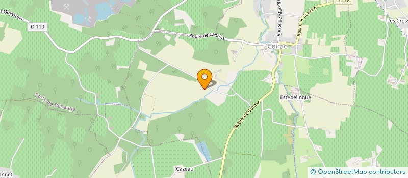 localisation de l'entreprise LA FERME DE PIERREDON  COIRAC