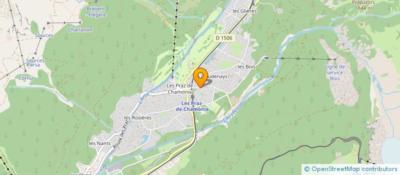 localisation de l'entreprise LA FERME DE PIERROZ à CHAMONIX-MONT-BLANC