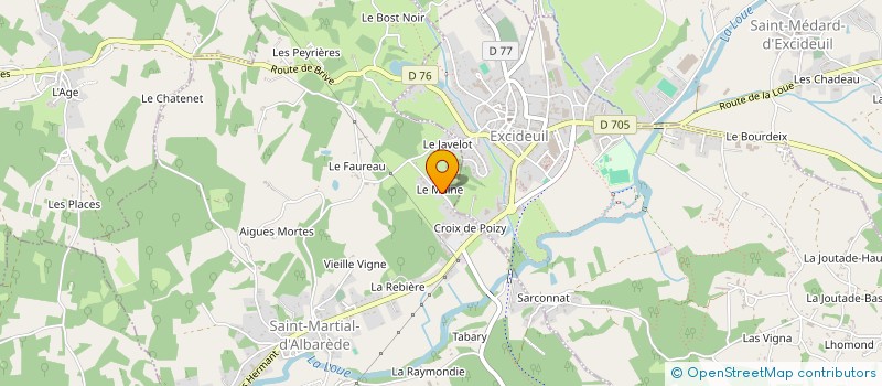 localisation de l'entreprise LA FERME DE PLAGNE  SAINT MARTIAL D ALBAREDE