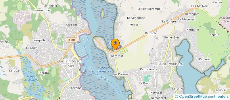 localisation de l'entreprise LA FERME DE QUEHAN  SAINT-PHILIBERT