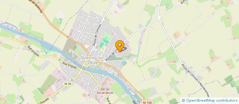 localisation de l'entreprise LA FERME DE QUESNOY à QUESNOY SUR DEULE