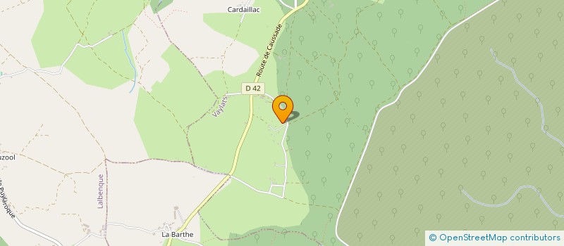 localisation de l'entreprise LA FERME DE RAOUNEL  VAYLATS