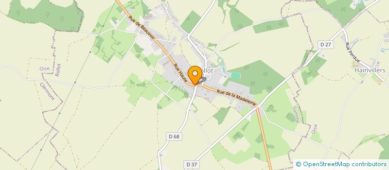 localisation de l'entreprise LA FERME DE ROLLOT  ROLLOT