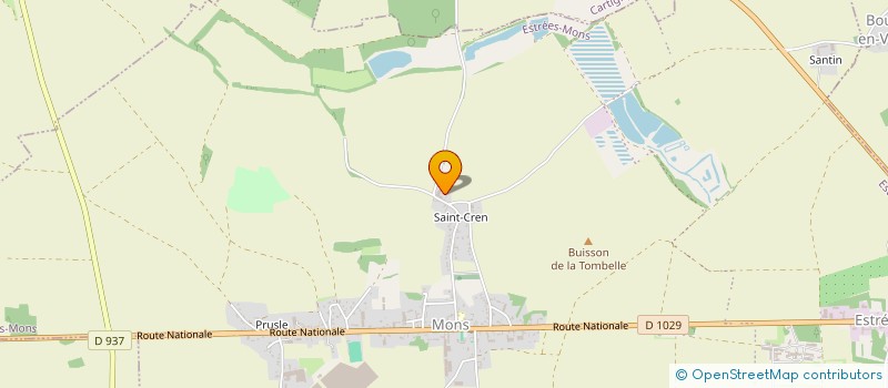 localisation de l'entreprise LA FERME DE SAINT-CREN à ESTREES-MONS