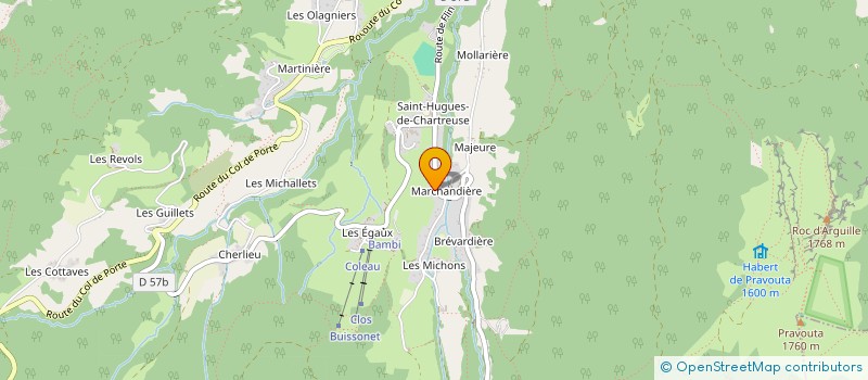 localisation de l'entreprise LA FERME DE SAINT HUGUES  SAINT-PIERRE-DE-CHARTREUSE