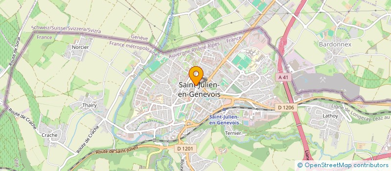 localisation de l'entreprise LA FERME DE SAINT JULIEN EN GENEVOIS  SAINT-JULIEN-EN-GENEVOIS