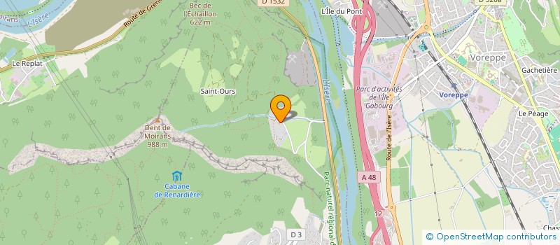 localisation de l'entreprise LA FERME DE SAINT OURS  VEUREY-VOROIZE