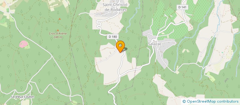 localisation de l'entreprise LA FERME DE TOULAIR  SAINT-CHRISTOL-DE-RODIERES