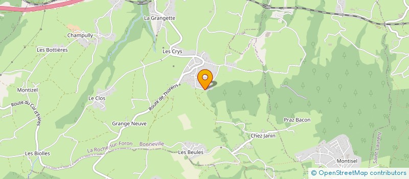localisation de l'entreprise LA FERME DE TOURNEVENT à LA ROCHE-SUR-FORON