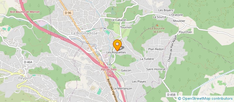 localisation de l'entreprise LA FERME DE TOURNON  LA BOUILLADISSE