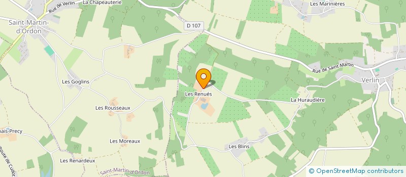 localisation de l'entreprise LA FERME DE VERLIN à VERLIN