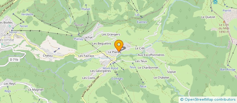 localisation de l'entreprise LA FERME DE VICTORINE  NOTRE-DAME-DE-BELLECOMBE