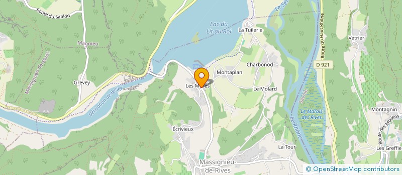 localisation de l'entreprise LA FERME DE VIRIGNIN  MASSIGNIEU-DE-RIVES