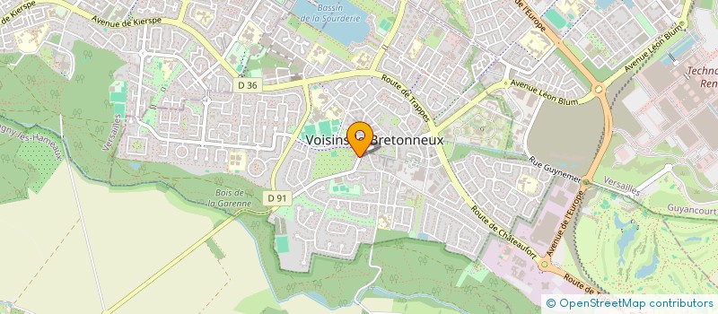 localisation de l'entreprise LA FERME DE VOISINS  VOISINS-LE-BRETONNEUX