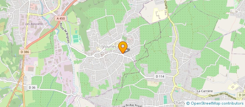 localisation de l'entreprise LA FERME DE VOURLES  VOURLES