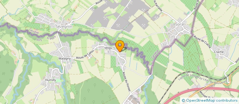 localisation de l'entreprise LA FERME DE YOUKKY  VIRY