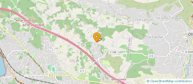 localisation de l'entreprise LA FERME DEI GERMOGLI à SANARY-SUR-MER