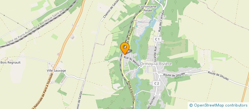 localisation de l'entreprise LA FERME DES ACACIAS à ORMOY-LA-RIVIERE