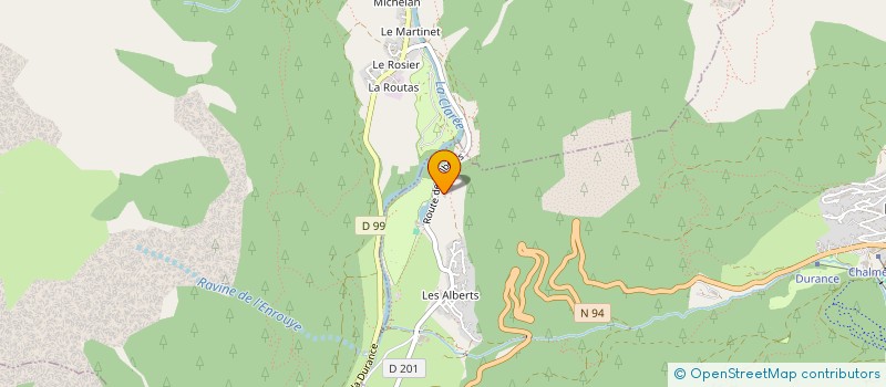 localisation de l'entreprise LA FERME DES ALBERTS à MONTGENEVRE