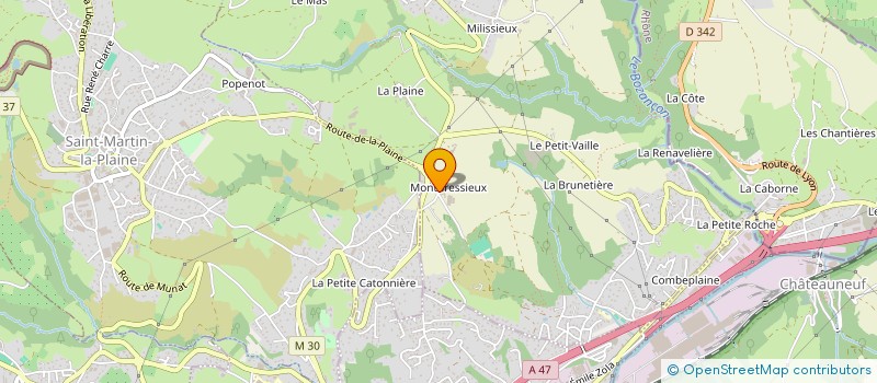 localisation de l'entreprise LA FERME DES ALOUETTES  SAINT-JOSEPH