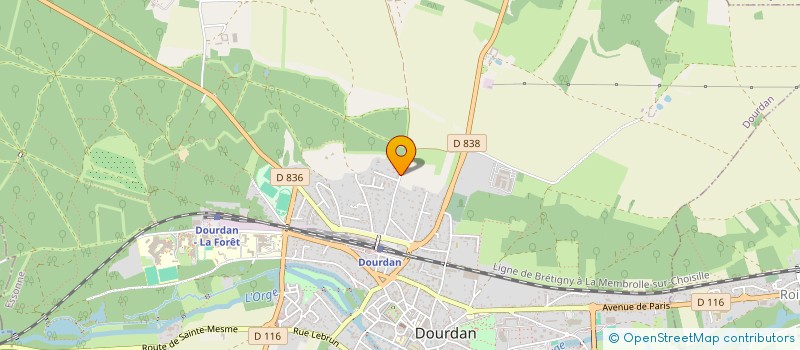 localisation de l'entreprise LA FERME DES AUBEPINES à DOURDAN