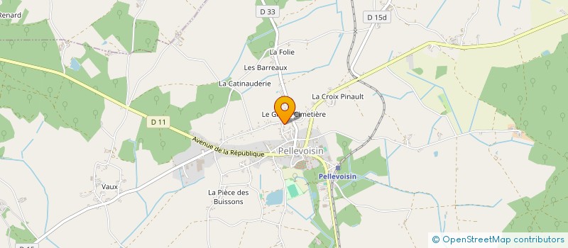 localisation de l'entreprise LA FERME DES BARREAUX à PELLEVOISIN