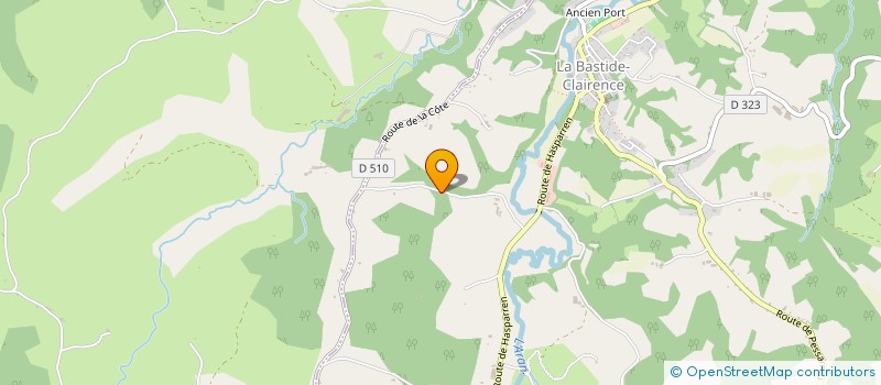 localisation de l'entreprise LA FERME DES BARTHES à LA BASTIDE-CLAIRENCE