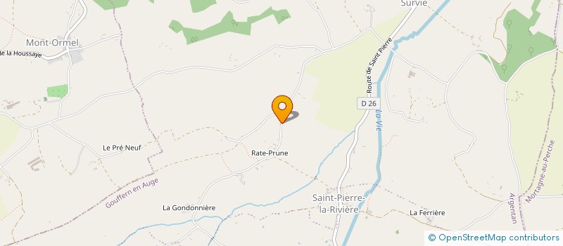 localisation de l'entreprise LA FERME DES BERGERS à GOUFFERN EN AUGE
