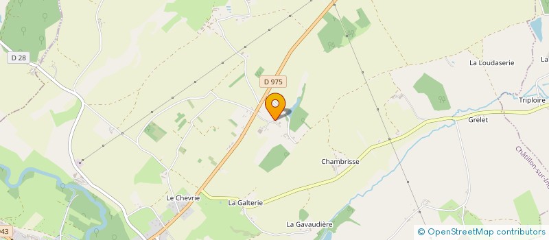 localisation de l'entreprise LA FERME DES BIGORNES à CHATILLON-SUR-INDRE