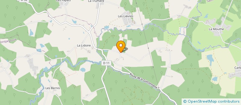 localisation de l'entreprise LA FERME DES BONNINS  SAINT-MEARD-DE-GURCON