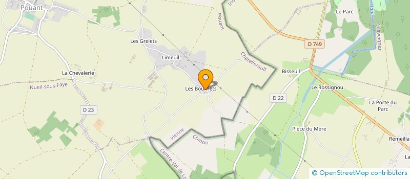 localisation de l'entreprise LA FERME DES BOURNETS à POUANT