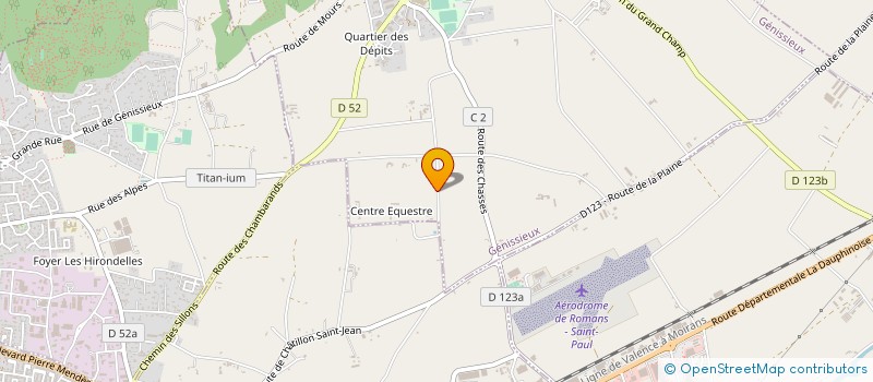 localisation de l'entreprise LA FERME DES CEDRES à GENISSIEUX