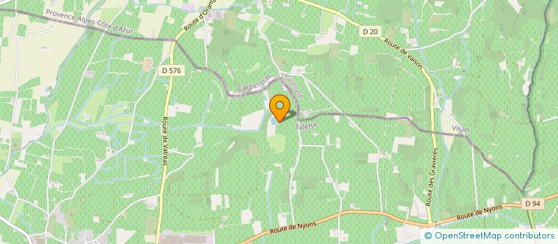 localisation de l'entreprise LA FERME DES CEDRES à LA BAUME-DE-TRANSIT