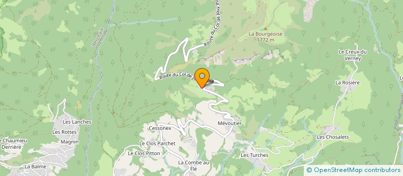 localisation de l'entreprise LA FERME DES CIMES à SAMOENS