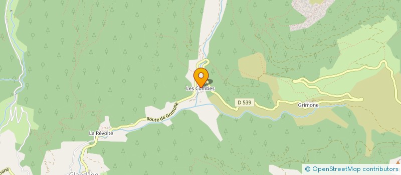 localisation de l'entreprise LA FERME DES COMBES  GLANDAGE