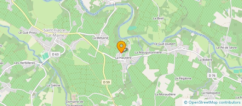localisation de l'entreprise LA FERME DES CONFLUENCES à SAINT-FIACRE-SUR-MAINE