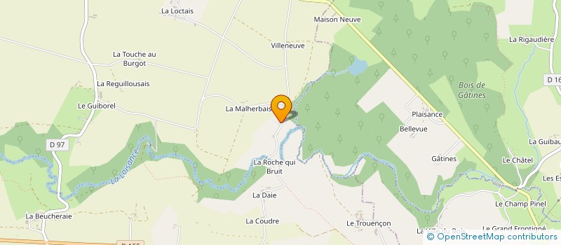 localisation de l'entreprise LA FERME DES COUDREAUX  VAL-COUESNON