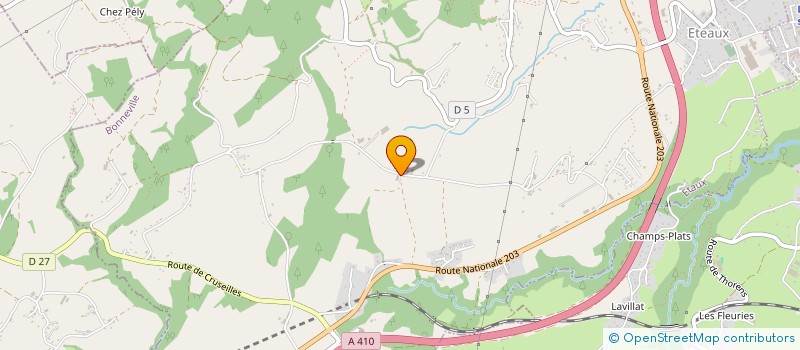 localisation de l'entreprise LA FERME DES CRUES à ETEAUX