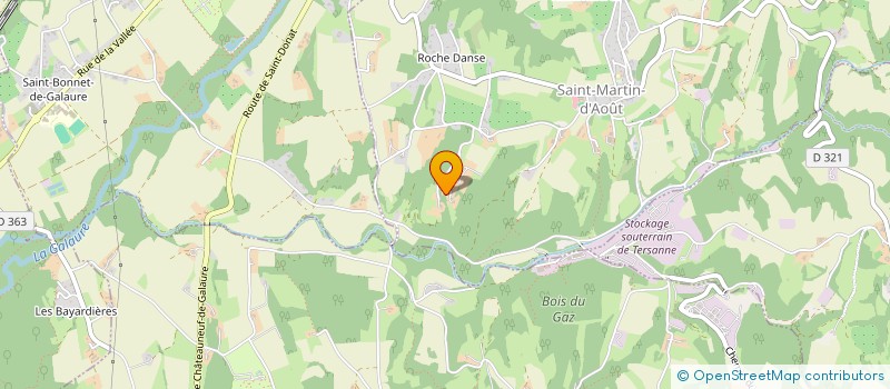 localisation de l'entreprise LA FERME DES DEUX RIVES  SAINT MARTIN D AOUT