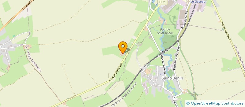 localisation de l'entreprise LA FERME DES ESSARTS  LE CATEAU CAMBRESIS