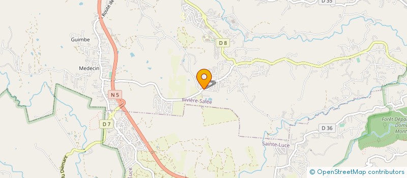 localisation de l'entreprise LA FERME DES ETANGS  RIVIERE-SALEE