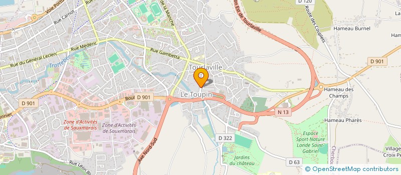 localisation de l'entreprise LA FERME DES FLOTTES  CHERBOURG-EN-COTENTIN