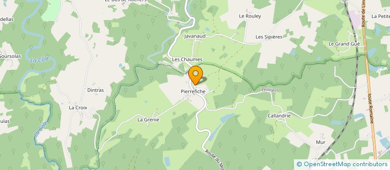 localisation de l'entreprise LA FERME DES GARS D'EAUX  ST-JORY-DE-CHALAIS